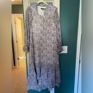 Long sleeve floral maxi dress